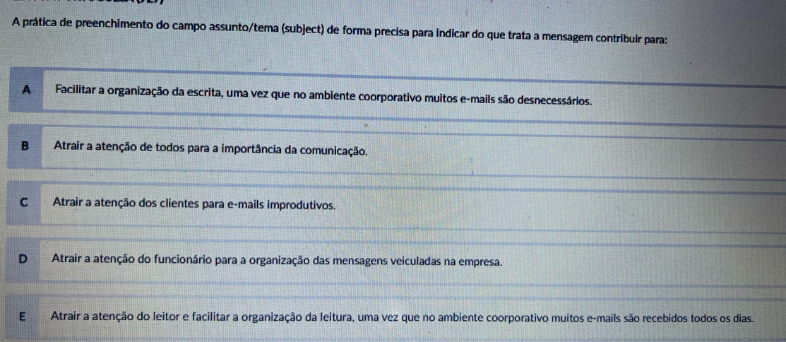Resolvido:A prática de preenchimento do campo assunto/tema (subject) de ...