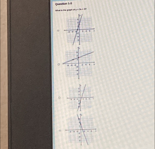 What is the graph o y=3x+37
。 
。