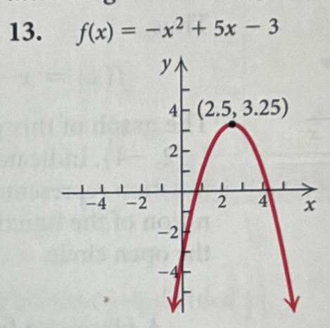 f(x)=-x^2+5x-3