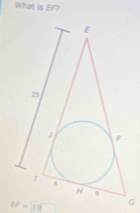 What is EF?
EF=19
G