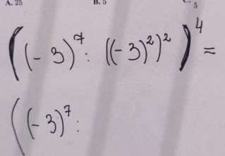 ((-3)^4:((-3)^2)^2)^4=
((-3)^7 :