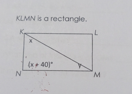 KLMN is a rectangle.