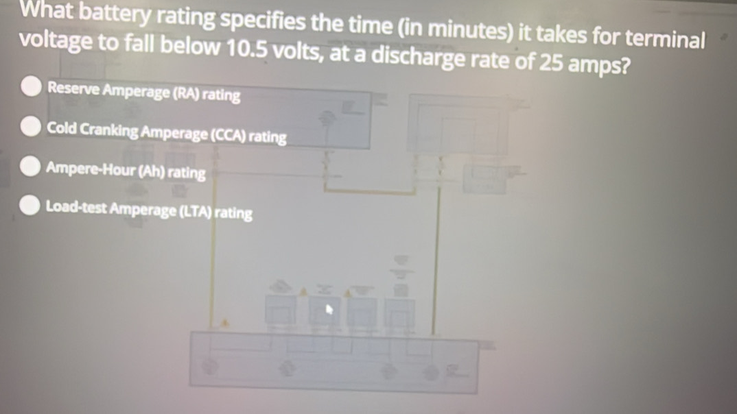 Solved: What battery rating specifies the time (in minutes) it takes ...