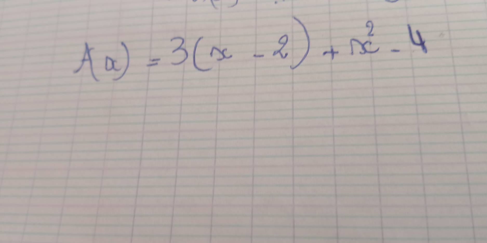 f(x)=3(x-2)+x^2-4