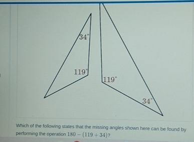 performing the operation 180-(119+34) ?