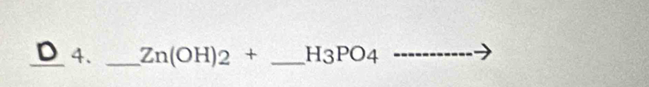 Zn(OH)_2+ _  H3PO4