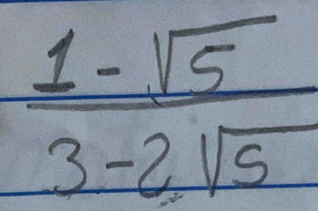  (1-sqrt(5))/3-2sqrt(5) 