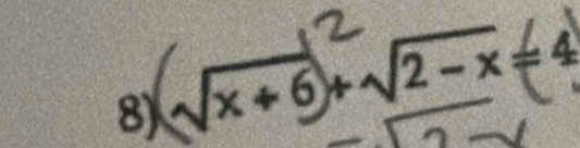 √x+6+√2−x=4