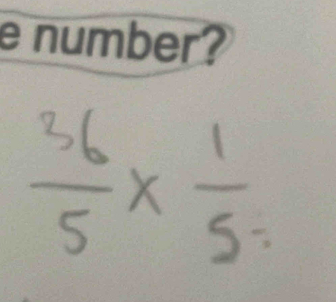 number?