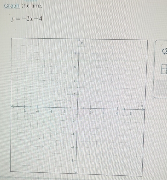 Graph the line.
y=-2x-4