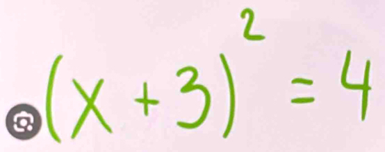 (x+3)^2=4