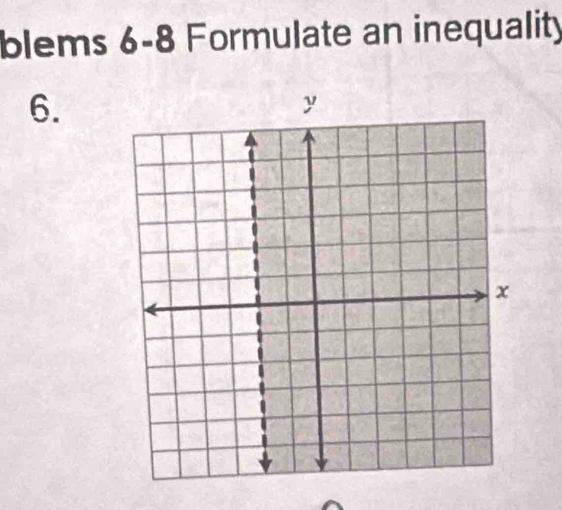 blems 6-8 Formulate an inequality 
6.