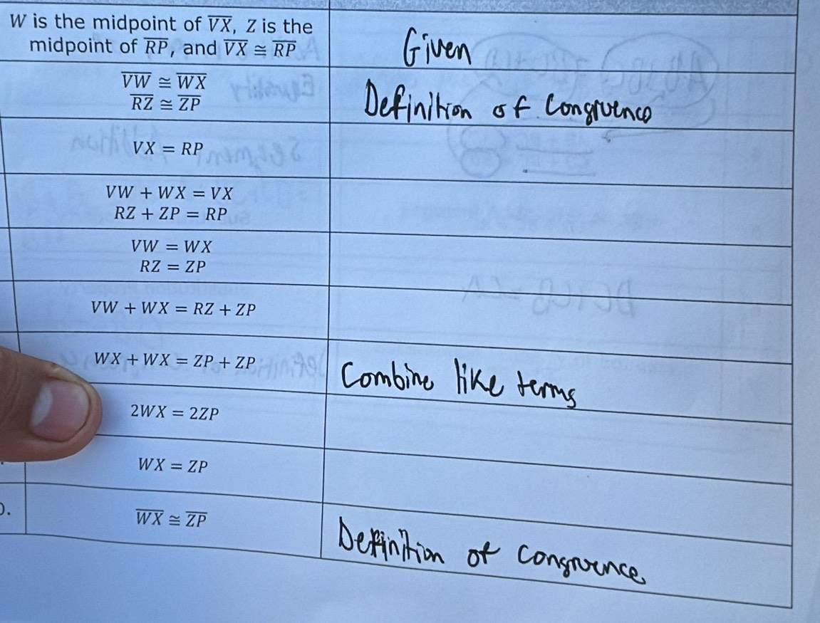 is the midpoint of overline VX , Z is the
).