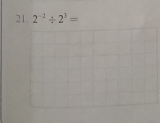 2^(-2)/ 2^3=