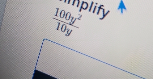 'nplify
 100y^2/10y 