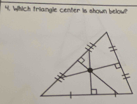 Which triangle center is shown below?