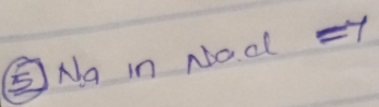 ⑤Na in Nod =7