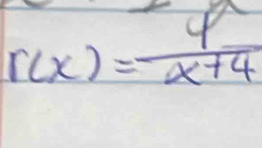 r(x)= 4/x+4 