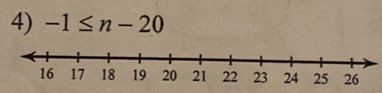 -1≤ n-20