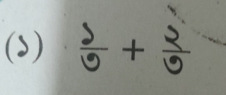 (3)  1/9 + 2/9 