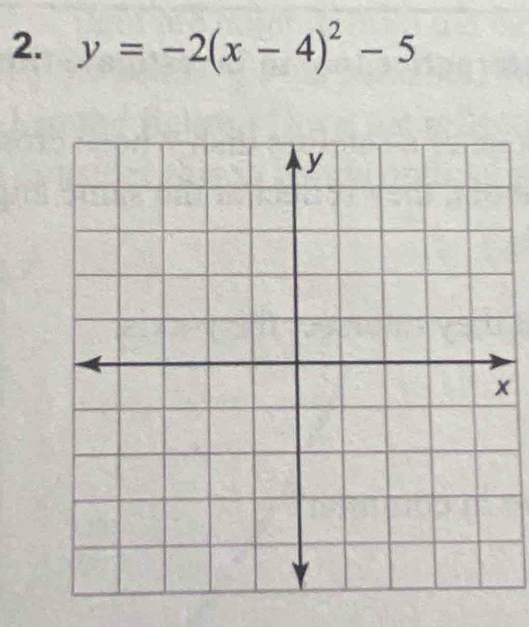 y=-2(x-4)^2-5
x