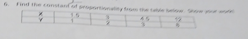 Find the constant of proportionur word