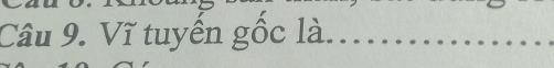 Vĩ tuyến gốc là.