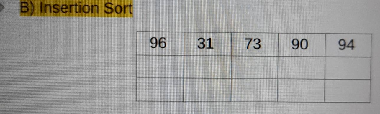 Insertion Sort