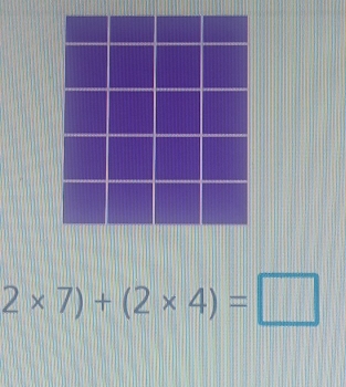 2* 7)+(2* 4)=□