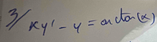 3/xy'-4=a(xy^2)(x)