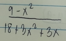  (9-x^2)/18+3x^2+3x 