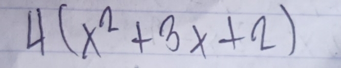 4(x^2+3x+2)