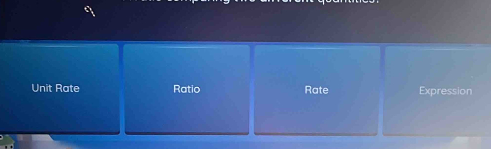 Unit Rate Ratio Rate Expression