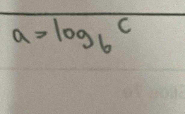 a=log _bc