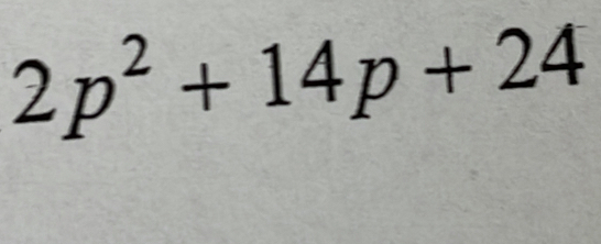 2p^2+14p+24