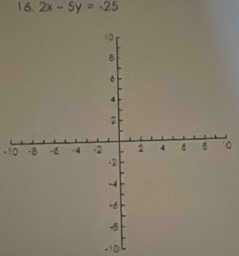 2x-5y=-25
+10
。
-10