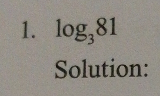 log _381
Solution: