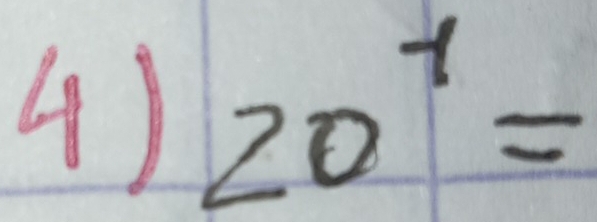 20^1=