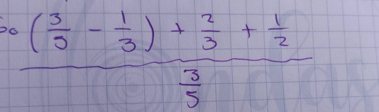 frac 60( 3/2 - 1/3 )- 1/3 +frac 2 1/2 