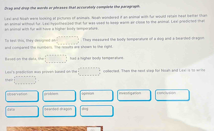 Solved: Drag and drop the words or phrases that accurately complete the ...