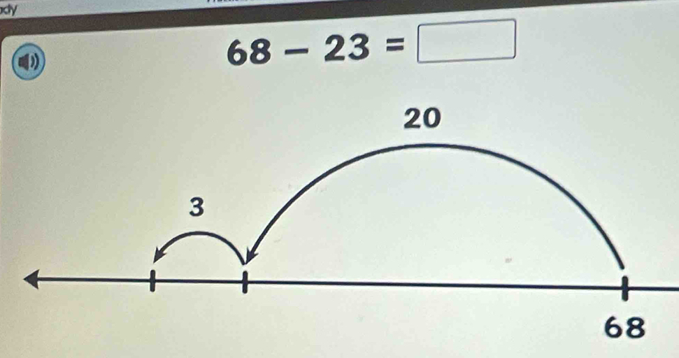 dy
68-23=□