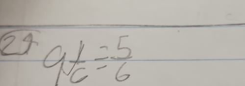 a 1/c = 5/6 