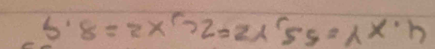 xy=5.5, YZ=2c, Xz=8.9