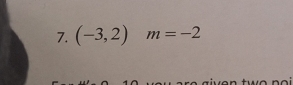 (-3,2)m=-2