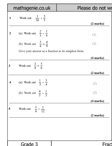 Grade 3 Frac