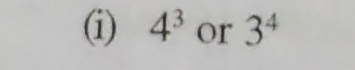 4^3 or 3^4