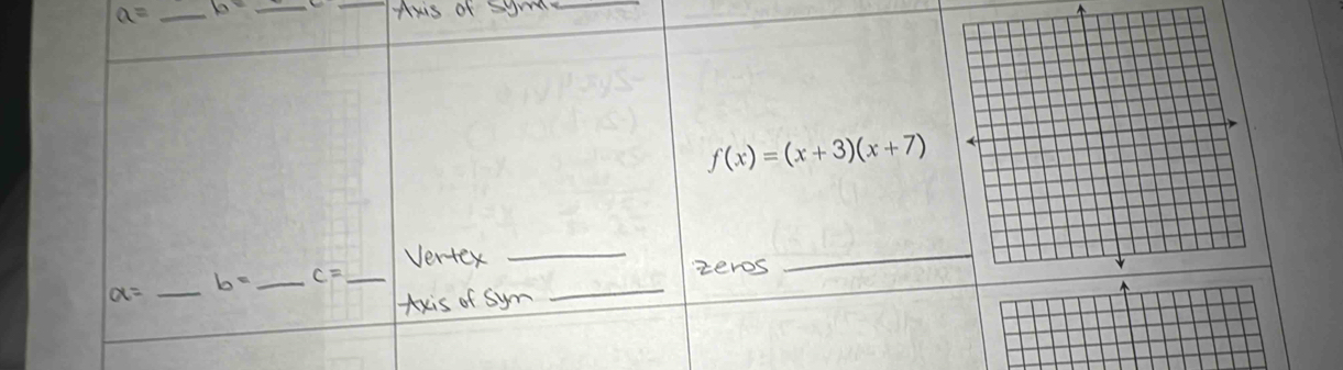 a=
__ 
_
f(x)=(x+3)(x+7)
_ 
_ 
_ C= _ 
_ 
alpha = 
_