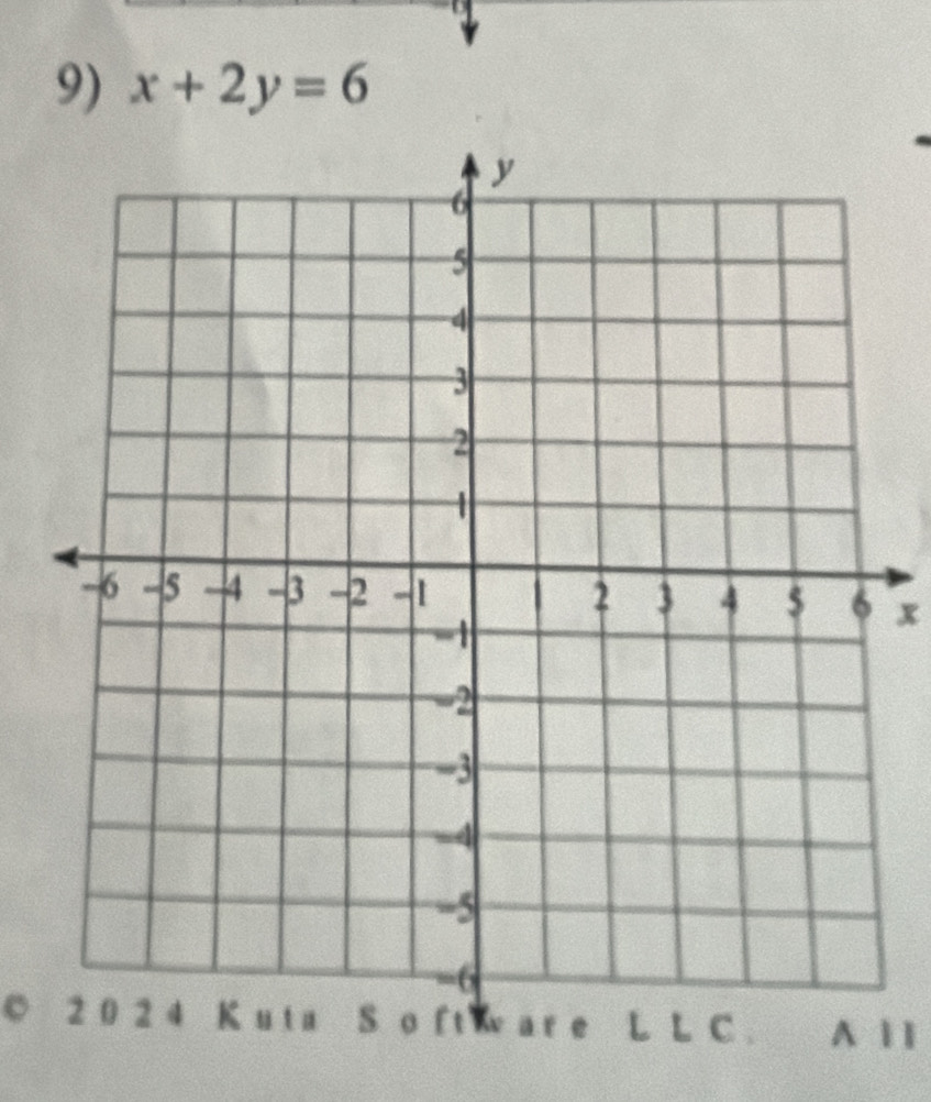 x+2y=6
x
。A 1 1