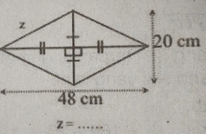 48 cm
z= _