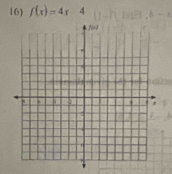 f(x)=4x 4